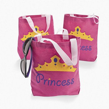 12 princess canvas tote bags toy  more detail click!