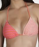 Hurley - Block Party Triangle Bikini Top, Orange