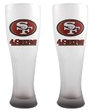 NFL San Francisco 49Ers 23-Ounce Frosted Pilsner Glass Set