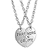 RevoLity Partners In Crime Engraved Best Friends BFF Forever To Infinity Friendship Necklaces