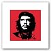 Che Guevara - Red by Alberto Korda 10.5"x10.5" Art Print Poster