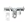 Stainless Steel 304 Gate Latch, Satin Finish, Padlockable, 4 23/32" Length (Pack of 1)