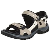ECCO Women's Yucatan Sandal,Atmosphere/Ice White/Black,40 EU