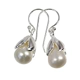 SilberDream Ohrh�nger 925 Sterling Silber Ohrringe Perle SDO046Wvon "SilberDream"