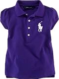 Ralph Lauren Toddler Girls Big Pony Puff Sleeve Polo