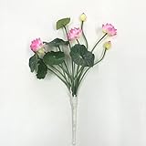 造花　ハス　ミニ　ピンク　お盆向け用品　フラワー （１0本）