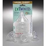 Dr. Brown's Natural Flow Wide Neck Level 3 Nipples- 3-pk.