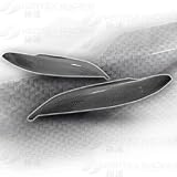 01-03 HONDA CIVIC Headlight Eye Brow Lids - Carbon