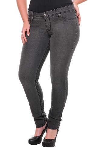 Torrid Plus Size Source of Wisdom - Virtual Stretch Grey Skinny Jean (Tall) product image
