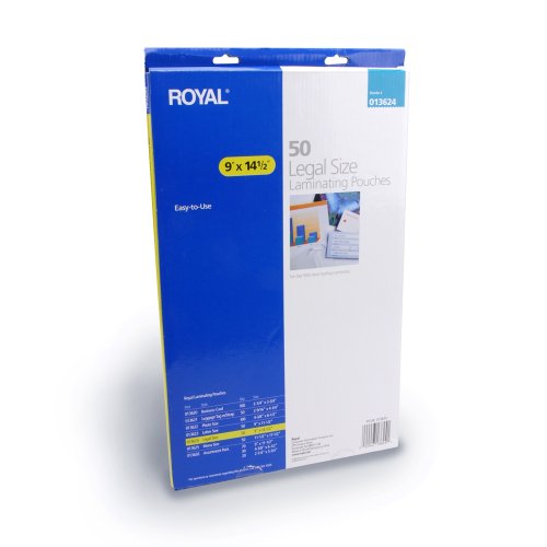 Royal Legal Size Laminating Sheets