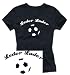 Sports : Leder Luder Damen t-shirt schwarz/weiss S M L XL Fussball girly tshirt