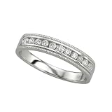 14K White Gold 1/4 ct. Channel Set Diamond Ring