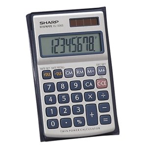 New - Sharp EL326SB Twin Power Metal Calculator - 959112