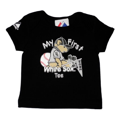 Majestic Infant Baby MLB Chicago White Sox My First Tee T-Shirt - Black (Size: 3-6)