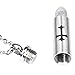 Men's 316L Stainless Steel Cross Bullet Pendant Chain Necklace,20+2