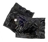 Leather Motorcycle Fingerless Gloves