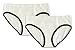 Anigan StainFree 2 Pack Cut and Sew Hipster Wide Lace Trim Period Panty - White