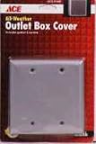 Electrical Boxes: Ace Weatherproof Two Gang Blank Cover (34406)