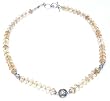Girls Gift Silver Citrine Gemstone Necklace 19 inches