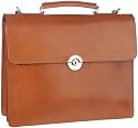 Leonhard Heyden Mens Windsor Two Gusset Briefcase Large