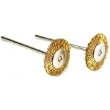 2 Brass Wire Wheel Brushes Polishing Tools fits Dremel