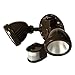 Hubbell 5882-7 Weatherproof LED Flood Light Kit with Motion Sensor, Bronze,