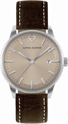 Alpha Saphir Herren-Uhren Quarz  Analog 313H