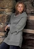 IMAGE OF Jessica London Plus Size Side Button Sweater Grey,26/28