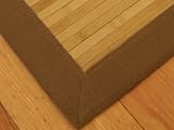 Fantasia Bamboo Rug 3' x 5', Cotton Border, Non-Slip Backing