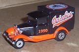 Baltimore Orioles 1990 MLB Diecast Ford Model A Truck 1/64 Scale Baseball Team Collectible Matchbox White Rose