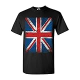 Union Jack Vintage British Flag T-shirt Flag Shirts