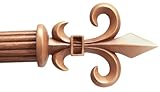 IMAGE OF Livorno Oak Curtain Rod Set