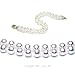 Double Strand 7-7.5 Inches 6-6.5mm White Freshwater Cultured Pearl Bracelet