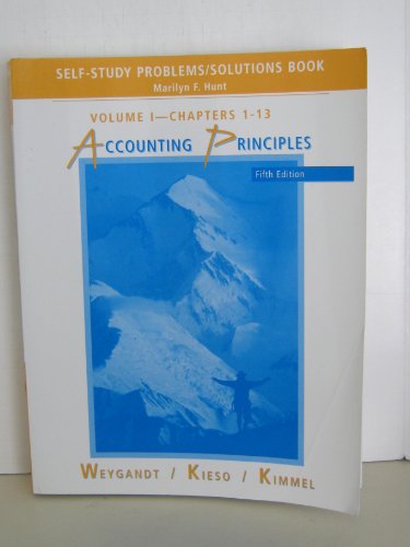 self study problemssolutions book volume i chapters 1 13 to accompany accounting principles fifth edition