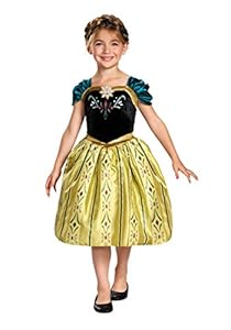 Little Girls' Frozen Classic Anna Coronation Dress Medium (7-8)