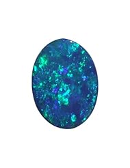 O&G Australia Natural Opal Doublet Gemstone, 6x8mm (0.77cttw)