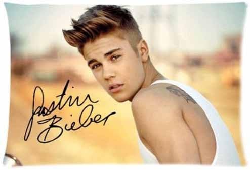 Custom Justin Bieber Pillowcase Standard Size 20x30 Design Soft and Comfortable Pillowcase Cushion Case(twin Sides)