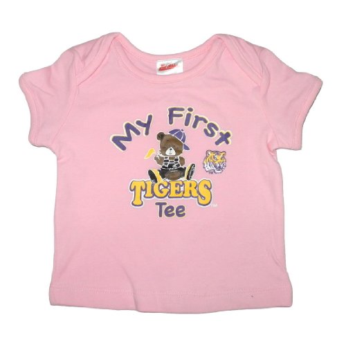 Infant / Baby NCAA LSU Tigers My First Tee T-Shirt - Pink (Size: 6-9)
