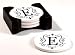 Monogram Round Absorbent Coaster - E