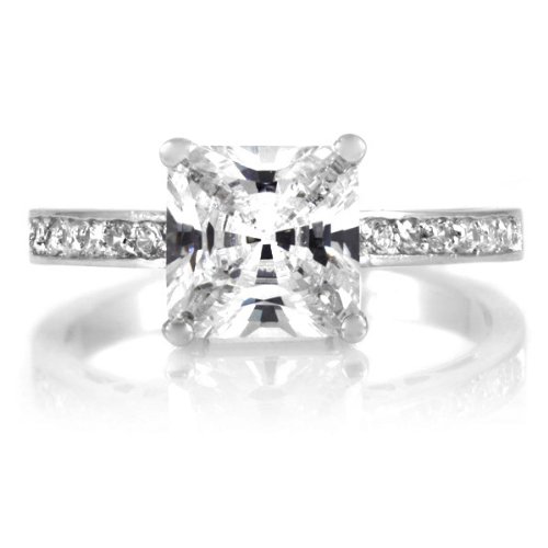 Trista's Promise Ring - Clear Princess Cut CZ