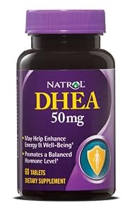 Natrol DHEA 50mg, 60 Tablets (Pack of 3)