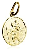 10k Yellow Gold St. Christopher Charm