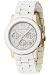 Bracelet Watches | Women's Watches | Metal Watches - MICHAEL Michael Kors Women's White Polyurethane & Goldtone Mixed Metal Bracelet Watch