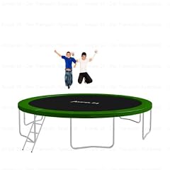 Trampolin � 430 cm mit Leiter, gr�n, bis 200 kg