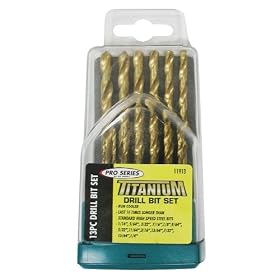 KR Tools 11913 Pro Series 13-Pieces Titanium Drill Bit Set