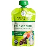 Peter Rabbit Organics Apple and Grape 100% Pure Fruit Snack, 3.5-Ounce Pouches (Pack of 10)