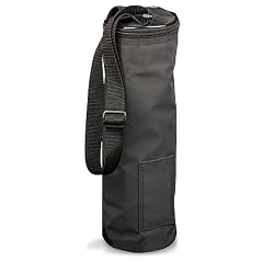 PVC Fabric Wine Bottle Cooler Black Bag