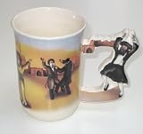 Jerusalem Dancing Rabbi Mug for Coffee or Tea