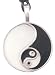 Black & White Yin Yang Silver Tone Pewter Necklace