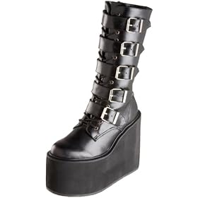 Pleaser Women's Swing-220 5 Buckle Platform Boot